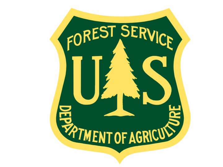Forest service logo of the USDA Department of Agriculture emphasizing policy.