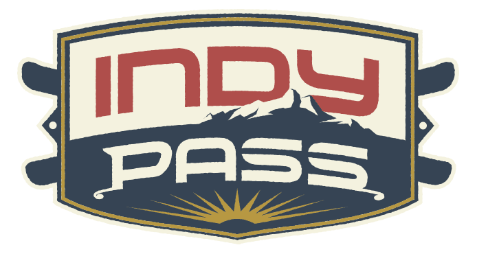 The Indy pass logo on a white background.
